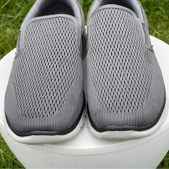 Skechers Equalizer Double Play Shoes Mens 7.5 Wide Gray Slip On Loafer 51509W - Picture 7 of 16
